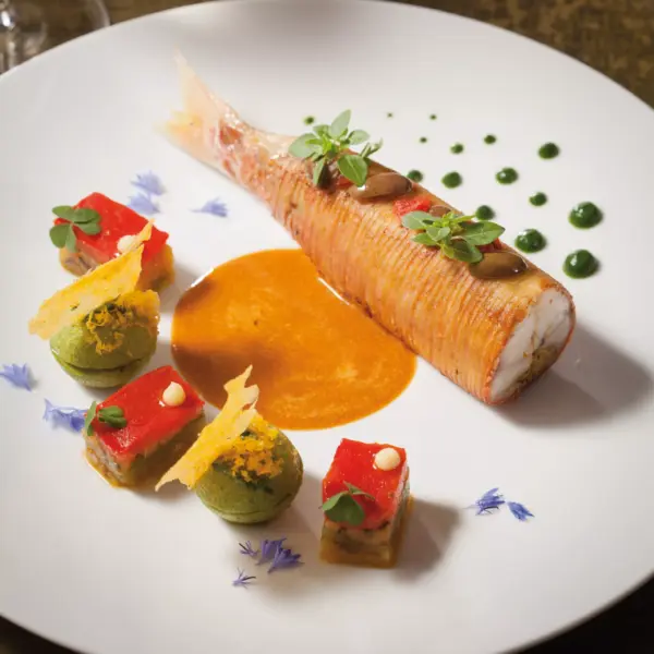 Filet de rouget en porte feuille