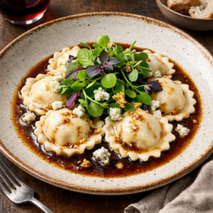 Atelier Ravioles Artisanales Farce Terre Mer : Boeuf Gambas, sauce langoustine Atelier culinaire Var Séminaire Mariage