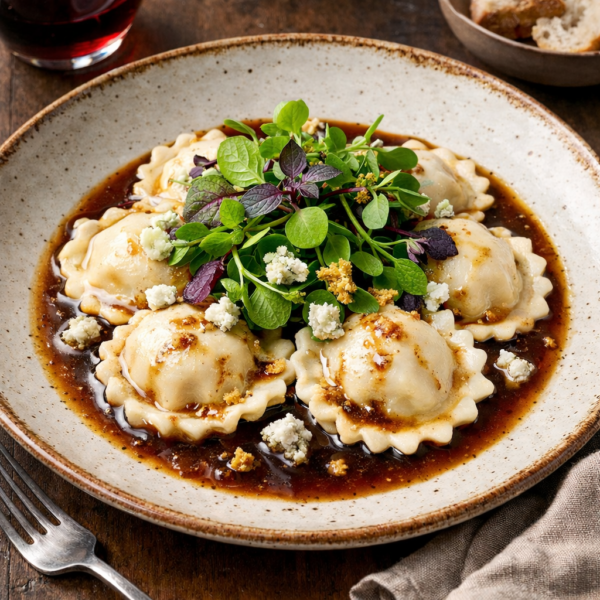 Atelier Ravioles Artisanales Farce Terre Mer : Boeuf Gambas, sauce langoustine Atelier culinaire Var Séminaire Mariage